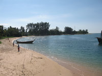 View from Sarasin Bridge along Sai Kaew Beach