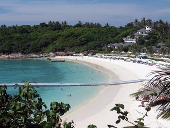 Patok Bay is a stunning enclosed bay with inviting turquoise water