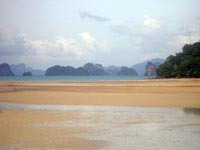 Great views from Koh Yao Noi across to Krabi Bay