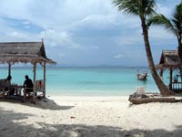 you can look out from Siam Bay to Phuket Island in the distance