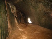 you can walk through some of the caves within the limestone islands