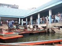 Dirty old pier at Ranong Port