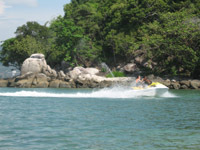 Explore the bays and headlands on a jetski