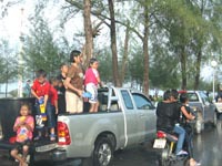 Songkran water fights