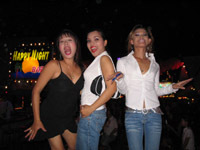 Soi Katoey - three ladyboys ham it up