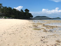 The Cape Panwa Hotel Beach is nice but the seabed is rather rocky