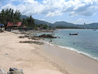 Rock formations on Kalim Beach