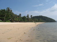 Khao Khat Beach is not  a good bathing beach