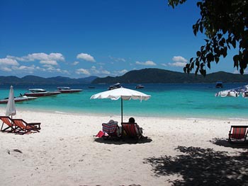 Relaxing on Coral Island